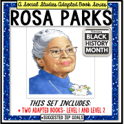 ROSA PARKS Black History Month ADAPTED BOOK for Special Education and Autism